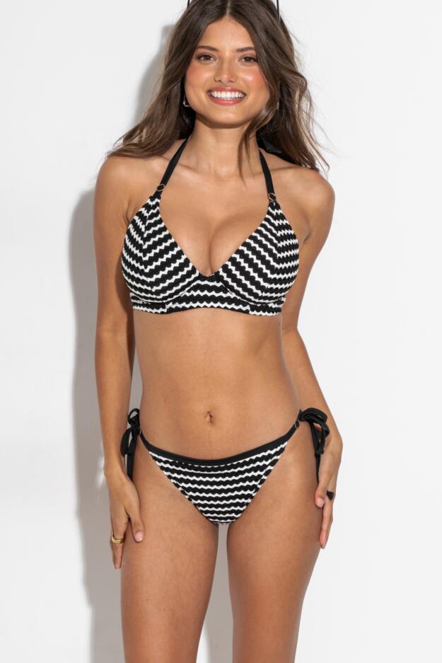 Sun City Crochet Tie Side Bikini Brief