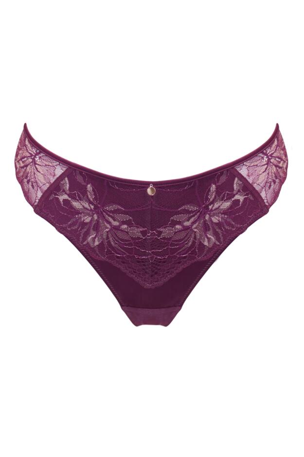 Sonnet Two-Tone Lace Midi Brazilian Brief 