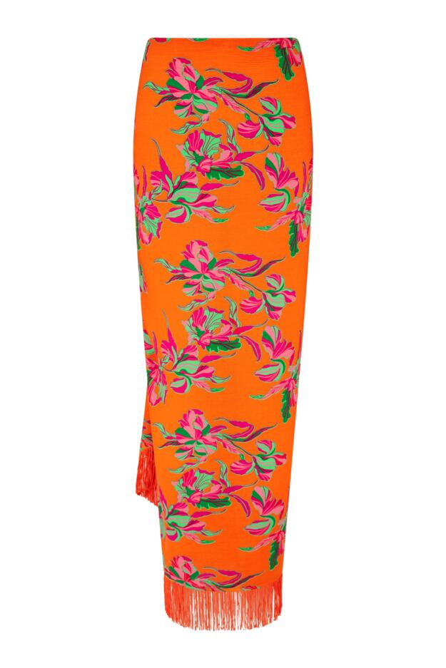 Fringe Trim Crinkle Woven Multiway Sarong