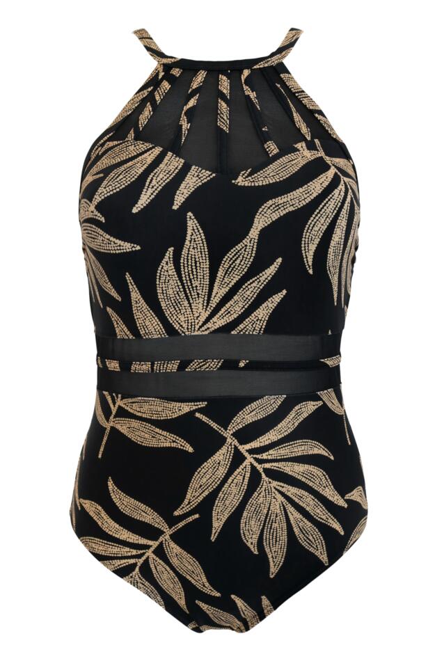 Beach Bound High-Neck Swimsuit