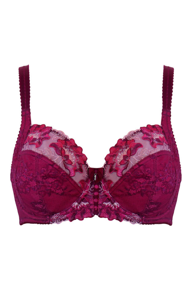 Sofia Lace Embroidered Side Support Bra D-J