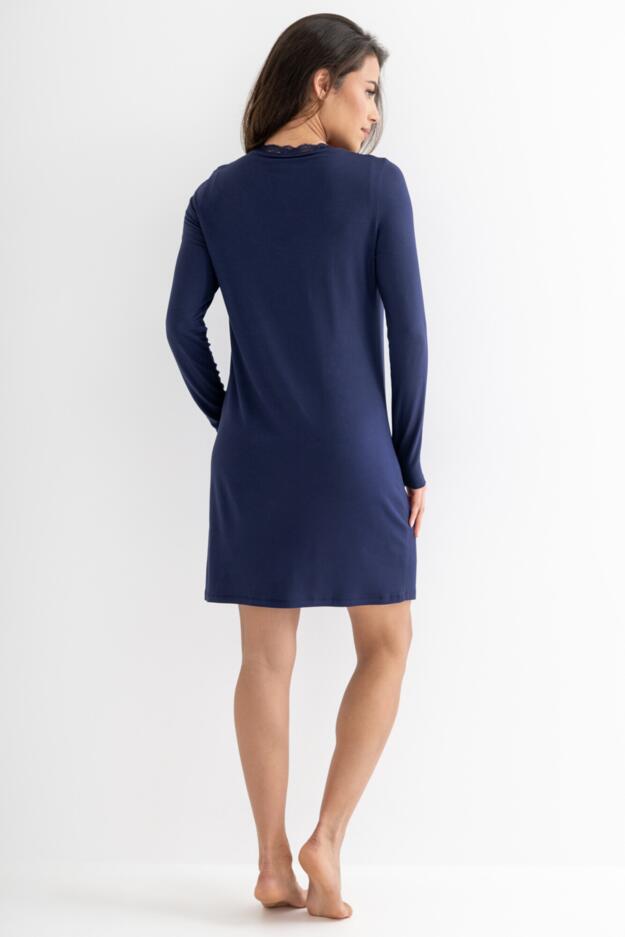 Sofa Loves Lace Long Sleeve V-Neck Hidden Support Nightdress