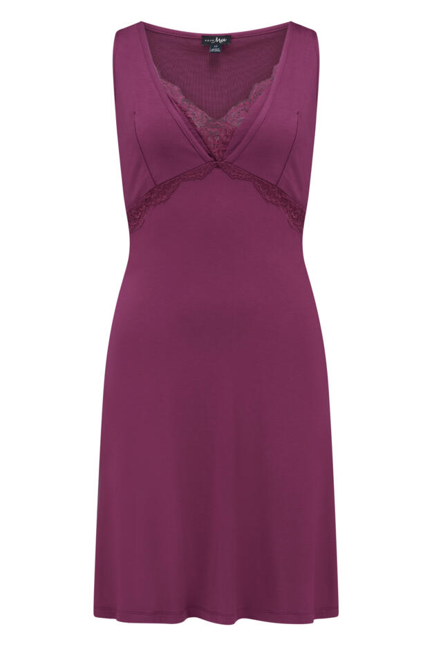 Sofa Loves Lace Plunge Hidden Mesh Support Soft Jersey Chemise