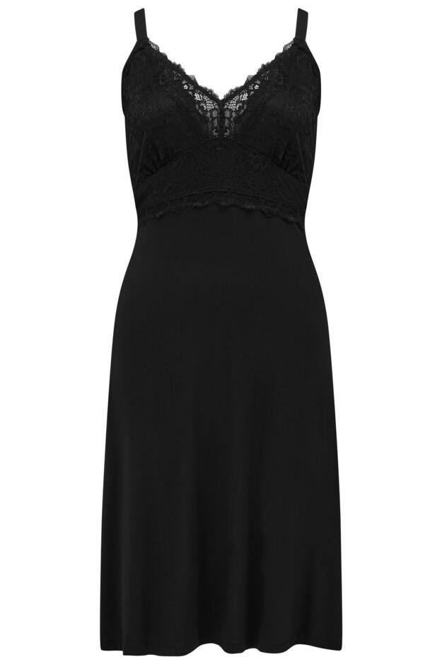 Sofa Loves Lace Knee Length Soft Jersey Chemise
