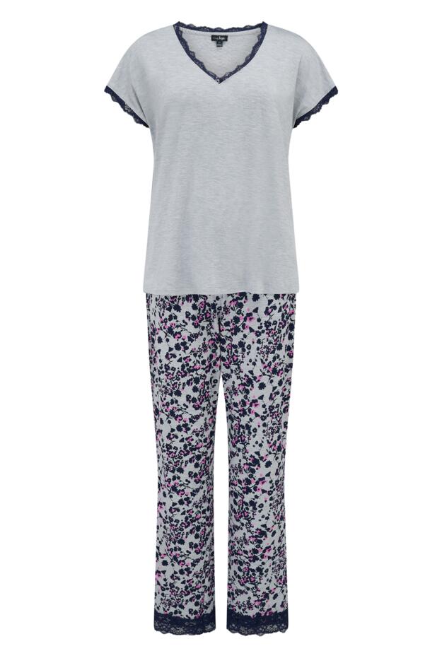 Sofa Loves Lace T-Shirt and Trouser Pyjama Set