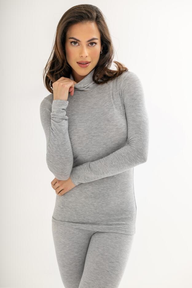 Second Skin Thermal Roll Neck Top