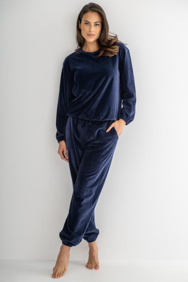 Ribbed Cosy Fleece Lounge Pyjama Set