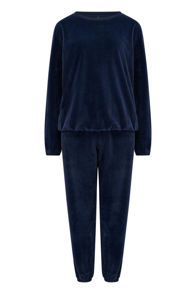 Ribbed Cosy Fleece Lounge Pyjama Set