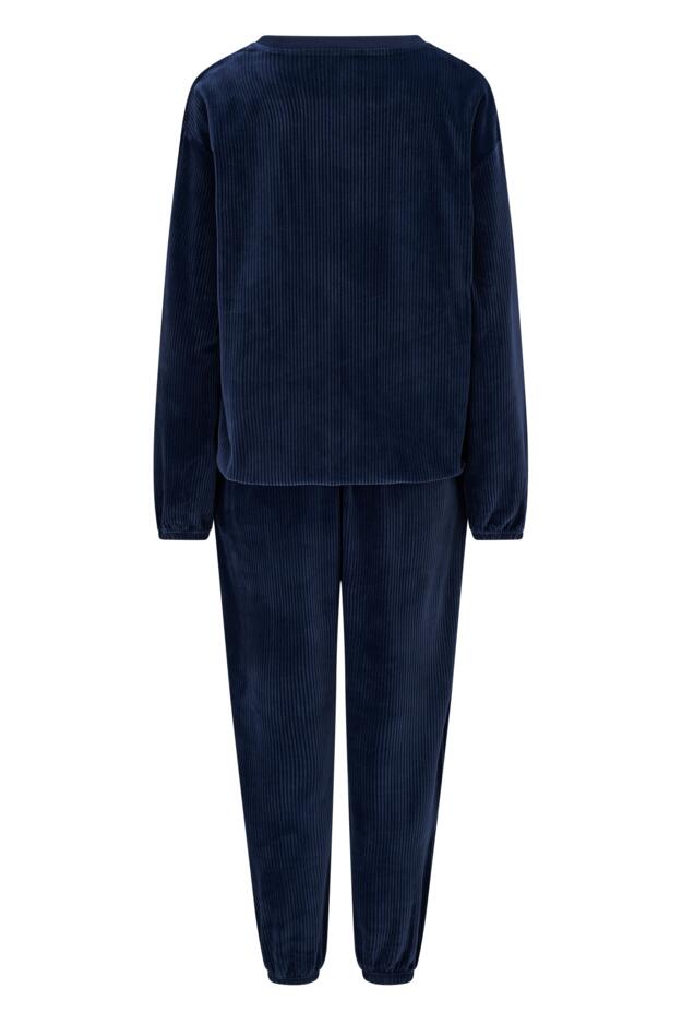 Ribbed Cosy Fleece Lounge Pyjama Set