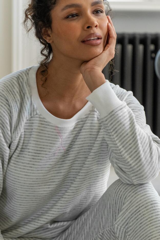 Cosy Fleece Sweatshirt and Jogger Pyjama Set