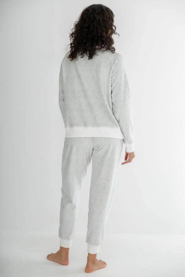 Cosy Fleece Sweatshirt and Jogger Pyjama Set