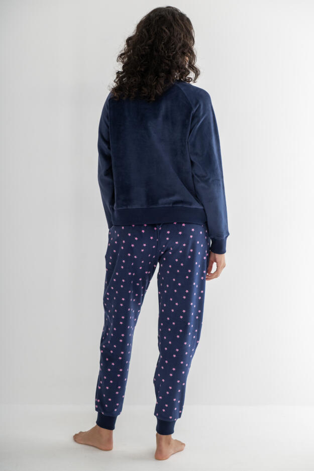 Cosy Fleece Sweatshirt and Jogger Pyjama Set