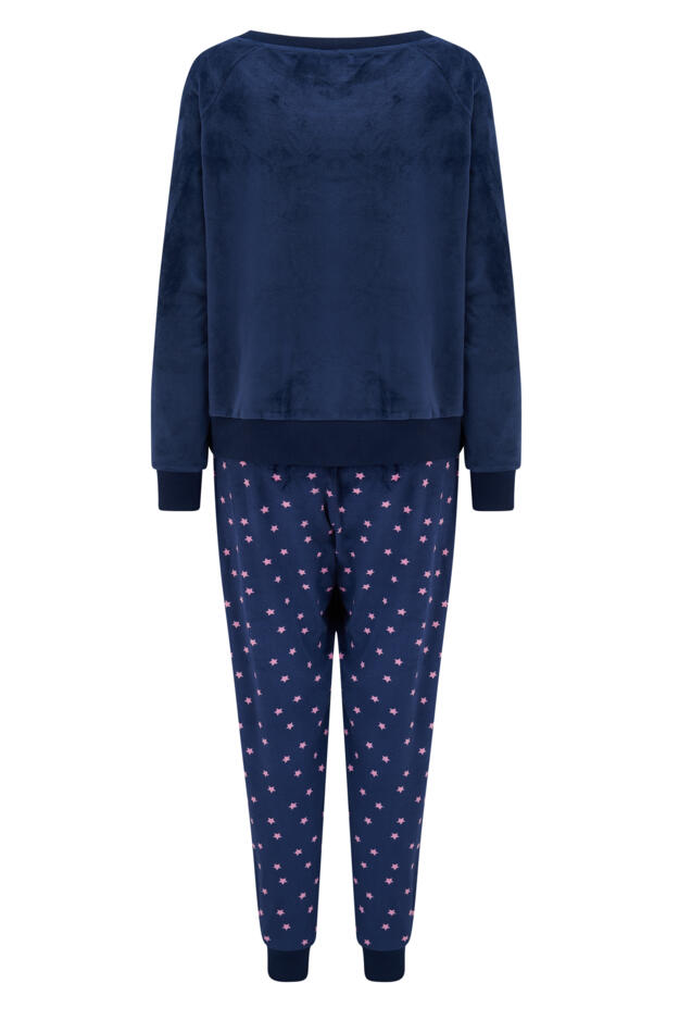 Cosy Fleece Sweatshirt and Jogger Pyjama Set