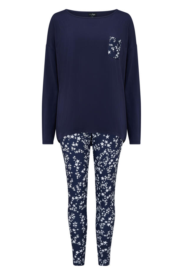 Soft Touch Jersey Fairisle Legging Pyjama Set