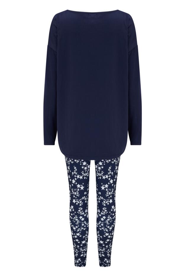 Soft Touch Jersey Fairisle Legging Pyjama Set