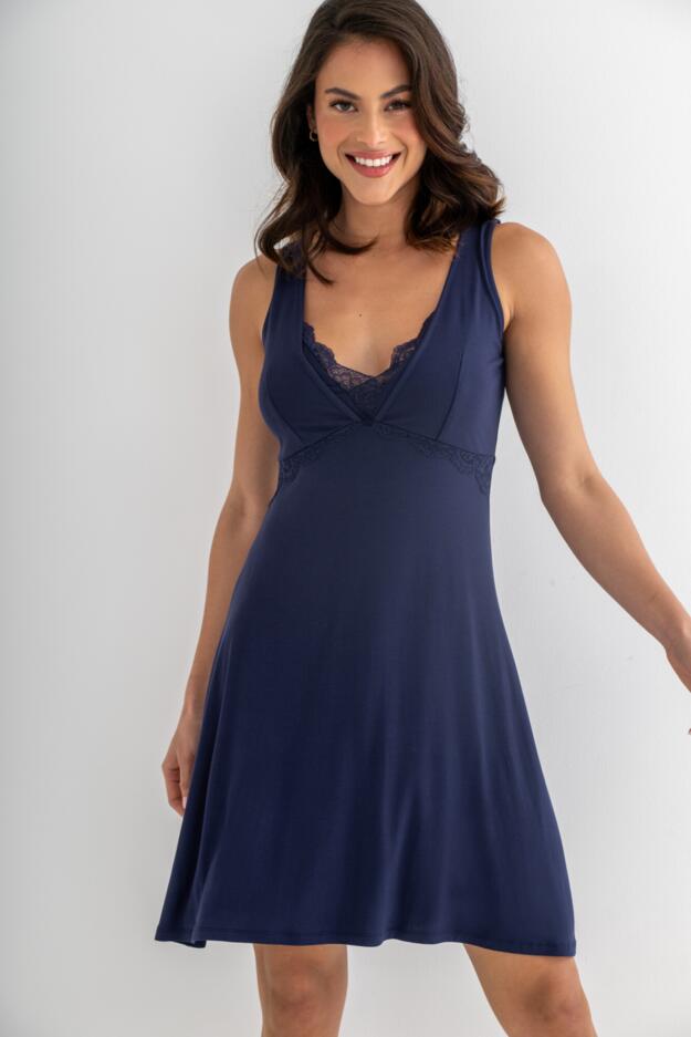 Sofa Loves Lace Hidden Mesh Support Soft Jersey Chemise