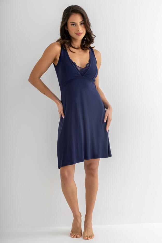 Sofa Loves Lace Hidden Mesh Support Soft Jersey Chemise