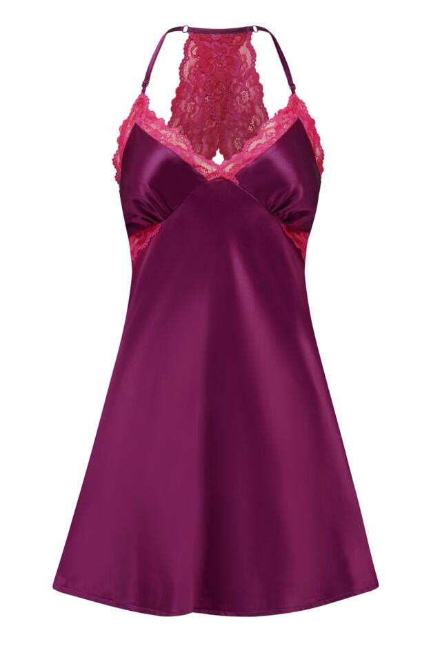 Dusk Satin Lace Chemise