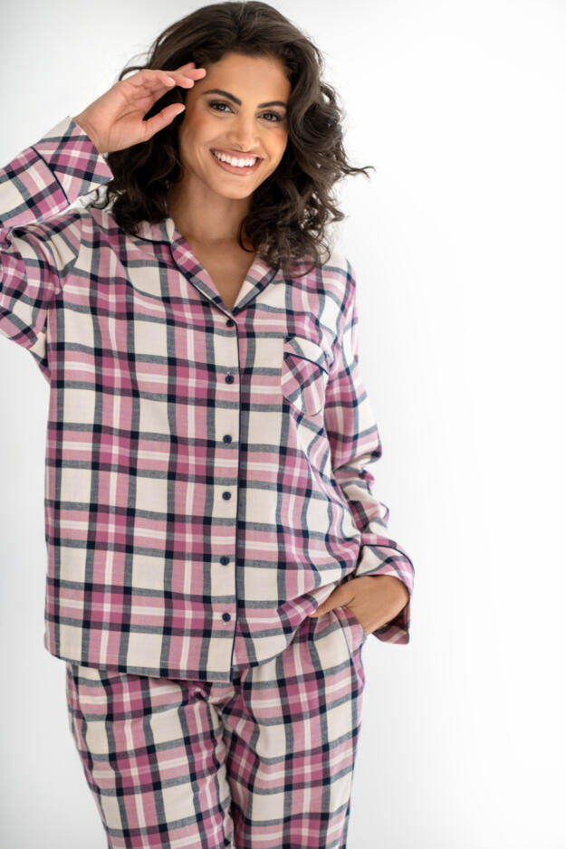 Cosy Check Brushed Cotton Pyjama Gift Set