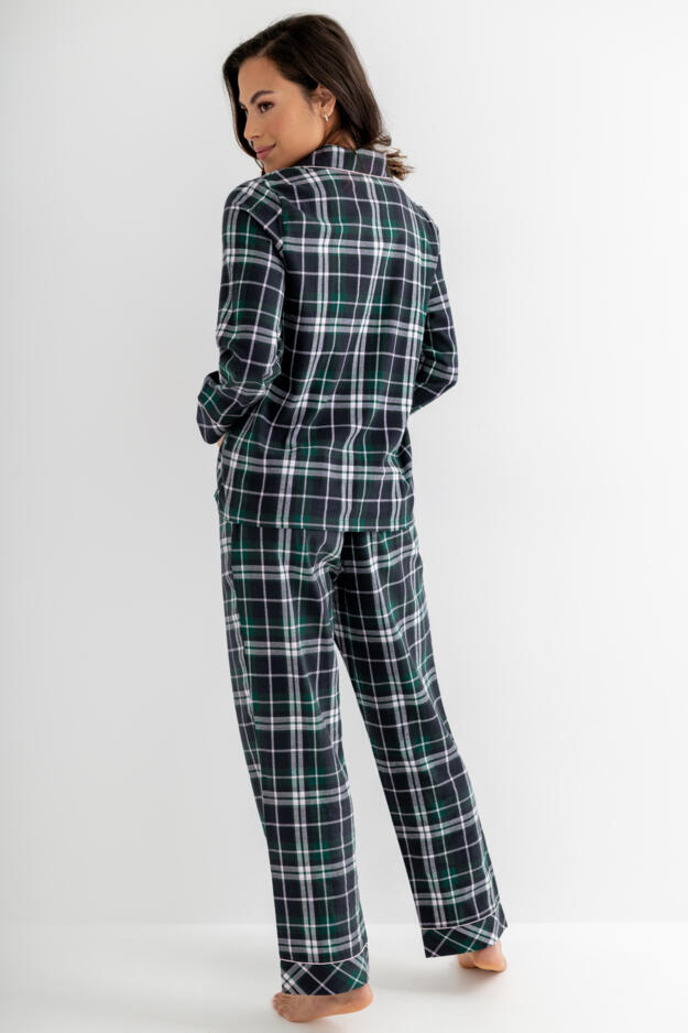 Cosy Check Brushed Cotton Pyjama Gift Set