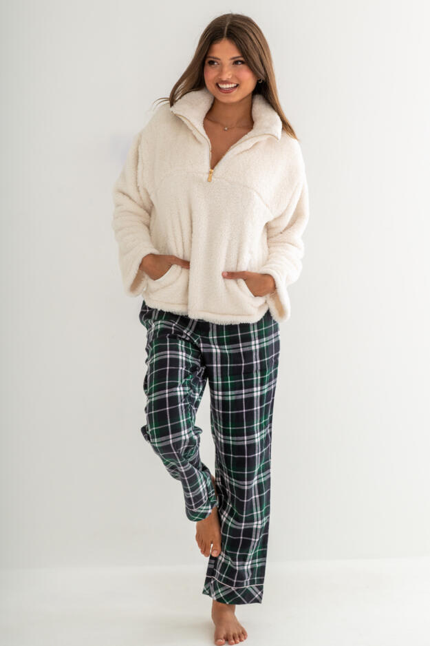 Cosy Check Brushed Cotton Trouser