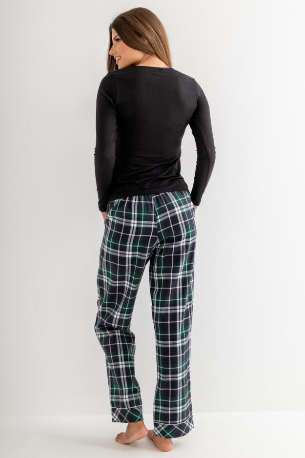 Cosy Check Brushed Cotton Trouser
