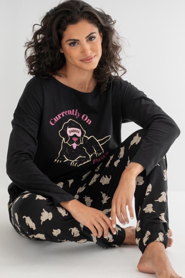 Jersey Cotton Dog Pyjama Set