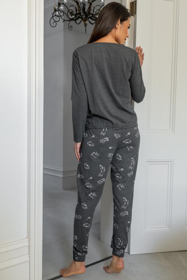 Jersey Cotton Cat Pyjama Set