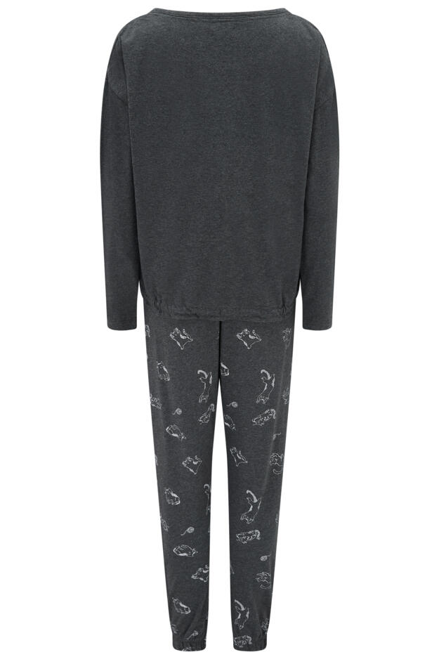 Jersey Cotton Cat Pyjama Set