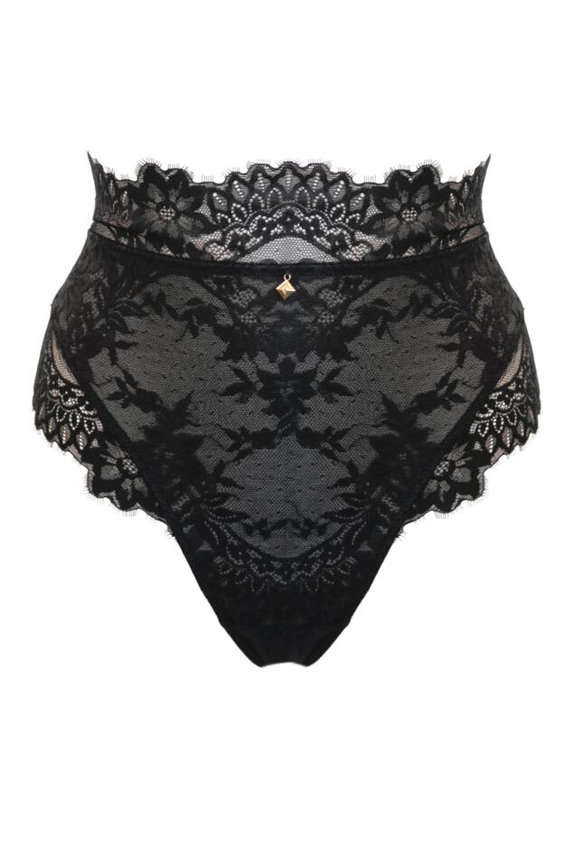 Nova Eyelash Lace High-Waist Brief