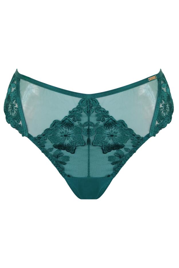 India Bold Floral High Leg Midi Brief 