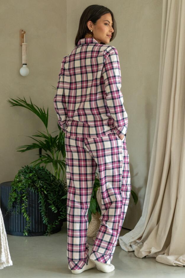 Cosy Check Pyjama & Sock Gift Bundle