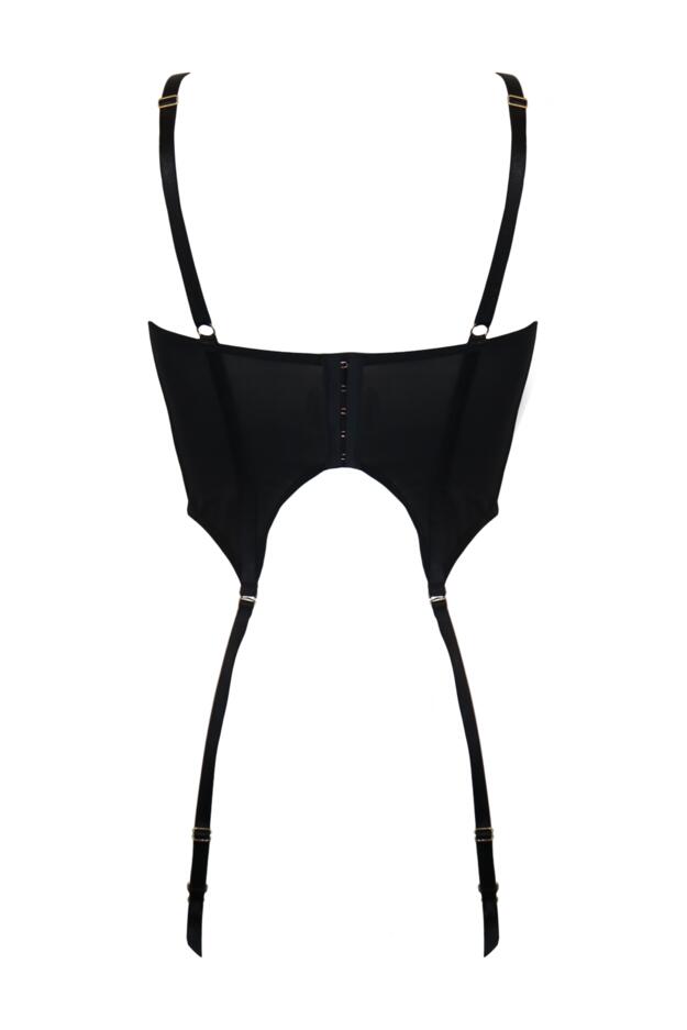 Nova Eyelash Lace Basque Set