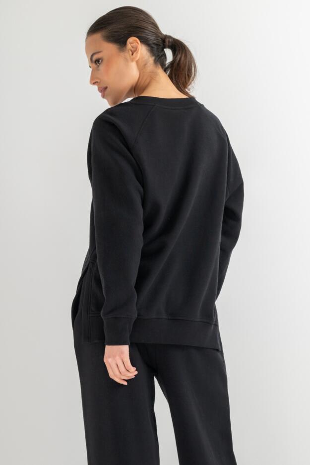 The Softest Off Duty Relaxed V-Neck Sweatshirt