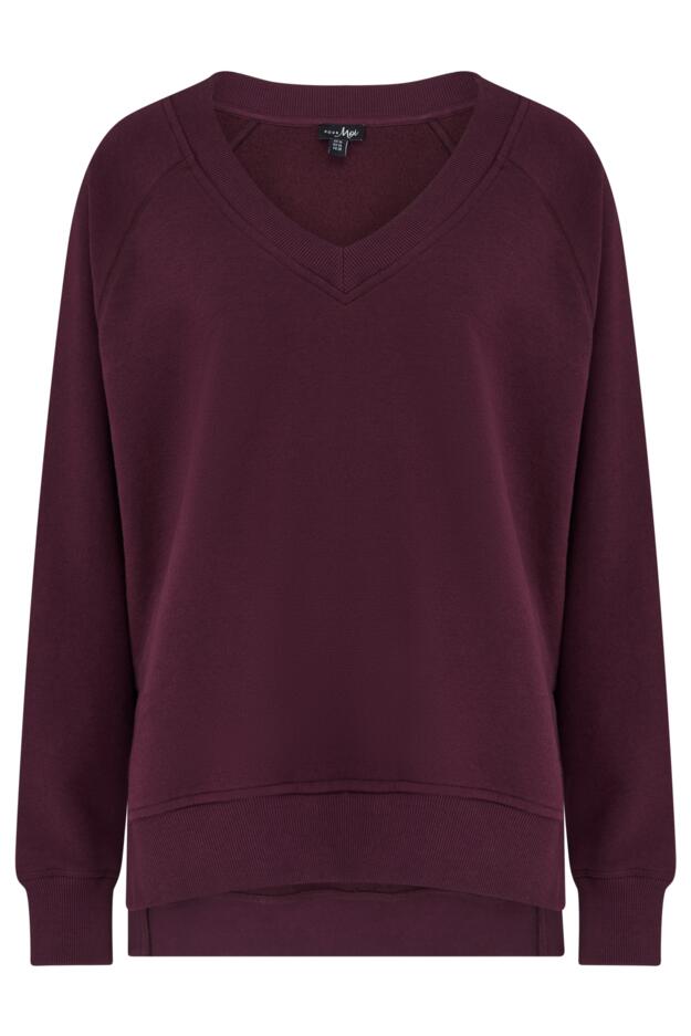 The Softest Off Duty Relaxed V-Neck Sweatshirt