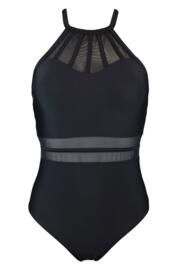 pour moi beach bound high neck suit