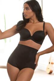 Hourglass Firm Control Brief, Pour Moi, Hourglass Firm Control Brief, Black
