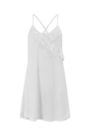 Mia Lace Wire-Free Lace Chemise - Pearl White - – BB Store