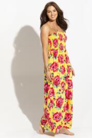 shirred bodice removable straps mimosa