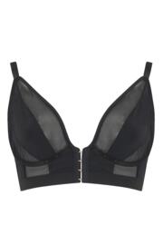 India Front Fastening Underwired Bralette in Black | Pour Moi