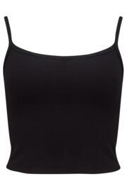 Off Duty Rib Jersey Support Cami in Black | Pour Moi