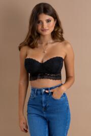 Pour Moi REBEL STRAPLESS PADDED UNDERWIRED - Body - black レディース
