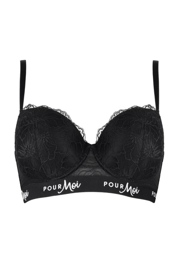 Logo Padded Balconette Push-Up Underwired Bra