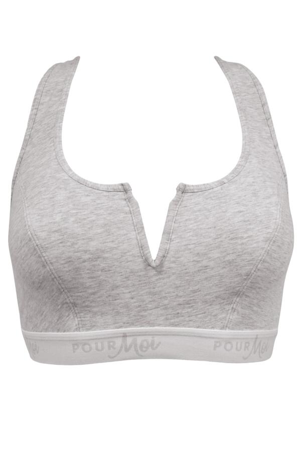 Love To Lounge Logo Cotton Non Wired Crop Top