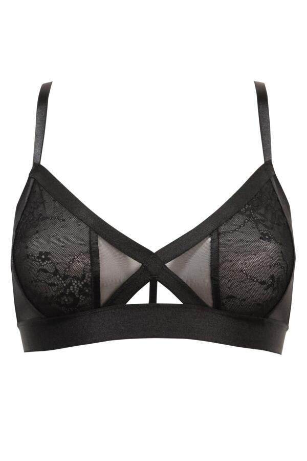 India Mesh & Lace Non Wired Bralette