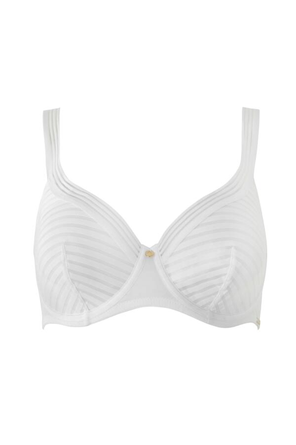 India Stripe Plunge Underwired Bra