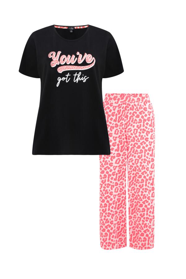 You've Got This Cotton Jersey Cropped Trouser Pyjama Set