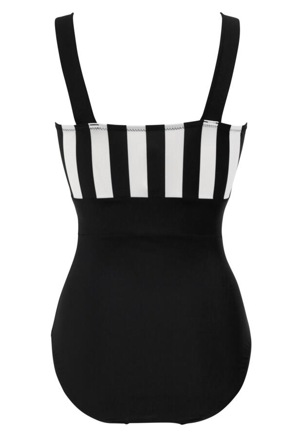 Colour Block Tummy Control Swimsuit