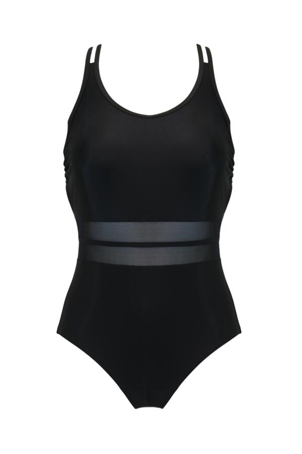 Energy Double Strap Racerback Mesh Swimsuit