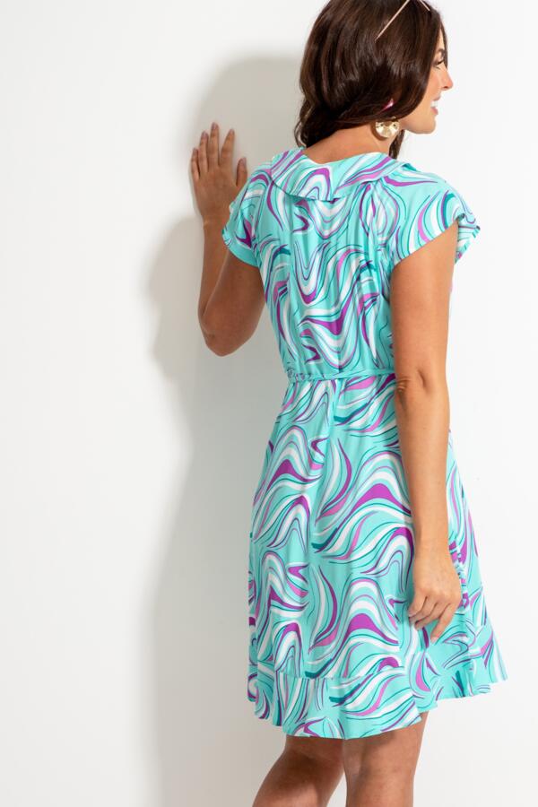 Woven EcoVero™ Frill Wrap Dress